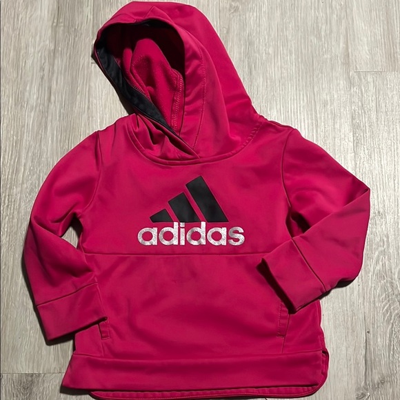 Adidas Kids Pink Hoodie - Picture 1 of 1